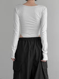 Ella Mix Square Neck Bodysuit Tee