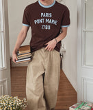 Nowell Back-Banding Cotton Wide Pants