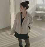 Wool Side Slit Skirt Pants