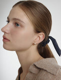 Triple Silver Cutout One-Touch Earrings S