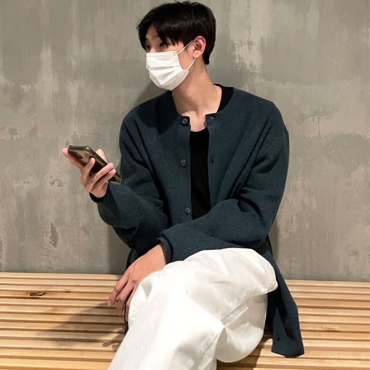 【COSYHARU】Rowoon Hachi Knit Cardigan COSYHARU (コシハル) - ロウンハチニットカーディガン / Rowoon