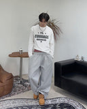 Tiffin Crack Lettering Long Sleeve T-shirt