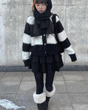 Tsuhi Corduroy Tiered Mini Skirt