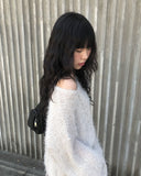 [Plan] Soft Off Loose Fit Angora Knit