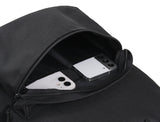 Flower Smile Embroidery One Pocket Backpack
