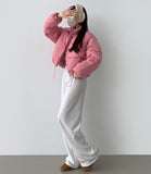 Avant Fit Pastel High Neck String Cute and Light Padding