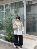 Cocona cable ribbon cardigan