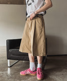 Mirdi Bermuda Pintuck Cotton Pants
