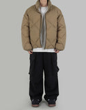 String padded cargo pants