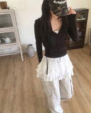 Aren Hood Wrap Long Sleeve T-Shirt