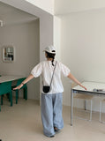 [BAONHAUS] Rebaca Stripe Banding Wide Pants