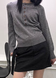 Mori Belt Wool Midi Skirt