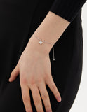 Essence Silver (W) Moissanite Flower Bracelet