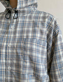 [unisex] Imeo Check Short Sleeve Hood Shirt