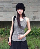 Bleuon Stripe Slim Halter Sleeveless