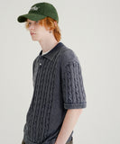 Twist Washed Short Sleeve Knit
