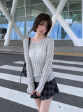 Butts Vintage Button Check Mini Pleated Skirt
