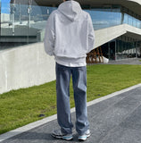 Formal grayish denim pants