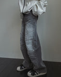 Inport Rivet Balloon Denim Pants