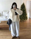 Ribble Mohair Wool Round Knit