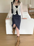 Grason suede gathered leather belted boots