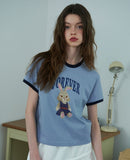 Forevernie CROP Ringer Tee