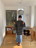 [unisex] Mesha Over Check Shirt