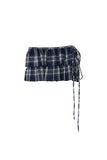 Norton Check Layered Short Skirt