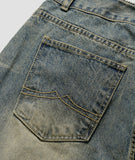 Wavelet Washed Denim Pants