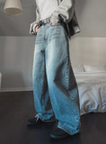 Shell Washing Wide Balloon Denim