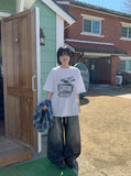 [unisex] Denso Washing Denim Banding Wide Pants