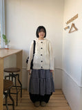 Kotori Cable Button Hood Knit Cardigan