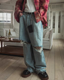 Hippo Damage Wide Baggy Denim