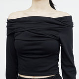 Early Shirring Off T-Shirt