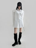 Lunt Oversized Fit Pad Long Shirt