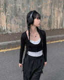 Linda Color Layered Sleeveless T-shirt Set