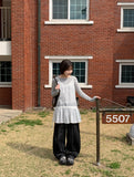 Buldyu Cut Raw Denim Wide Pants