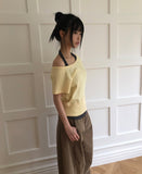 [Sleeveless + Short Sleeve Set] Zelda Halter Sleeveless Set
