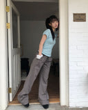Daron Vintage Washed Low Bootcut Pants
