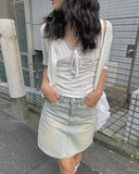 Eid Ribbon Shirring Sleeveless