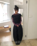 Theron Rolled-up Raw Wide Denim Pants