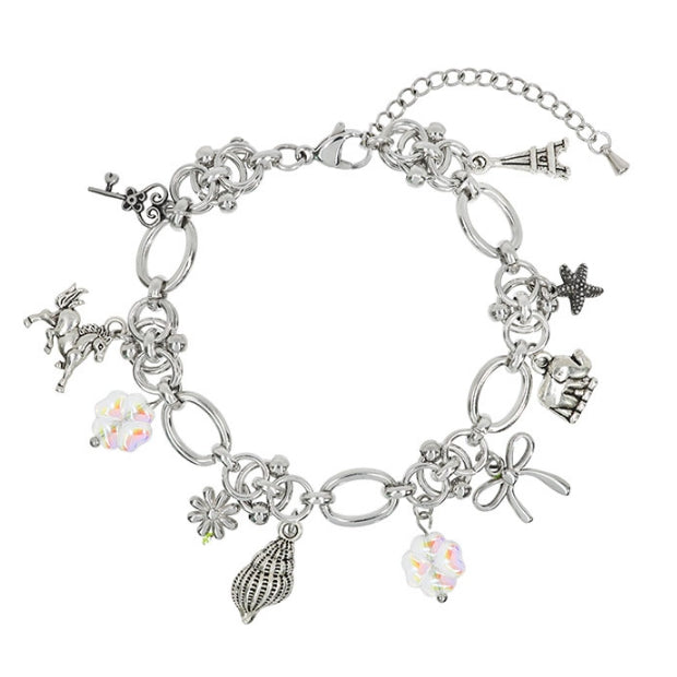 ブレスレット LANARCHIVE multi charm bracelet 2plan (ツープラン) - [LANARCHIVE]マルチチャームブレスレット