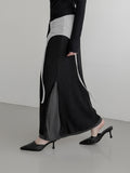 Vero Layering Color Matching Long Skirt