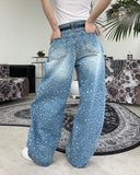 Ness Curved Leopard Denim Pants
