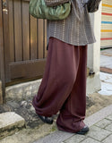 [unisex] Koent Key Ring Banding Sweat Balloon Wide Pants