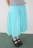 POP BUTTON MIDI SKIRT