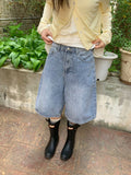 Yudan Denim Bermuda Pants
