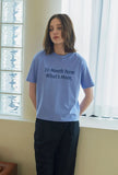 Whats more Crop TEE