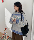 Teneki flower color matching over knit