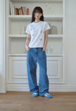 Mushroom Stitch Crop Short Sleeve Tee